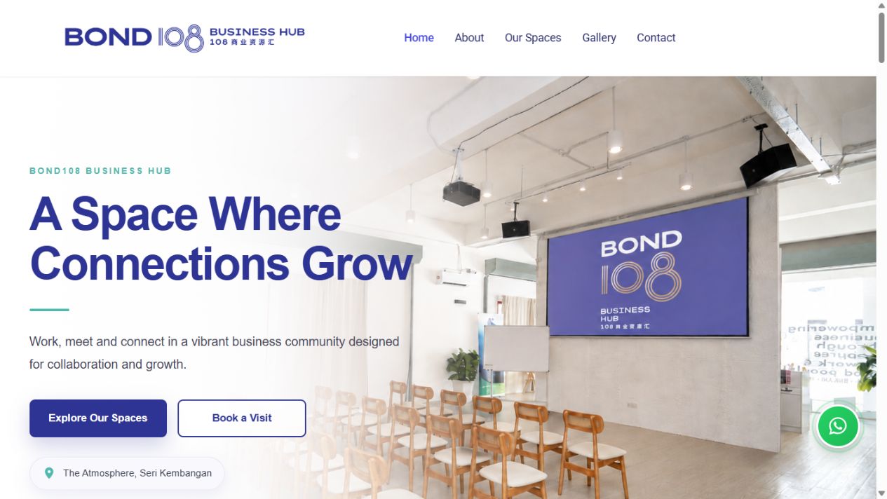 BOND108 Business Hub website preview